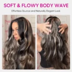 Highlight 1b/22 U Part Wig Body Wave / Straight No Glue Easy Install - Image 6