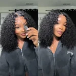 Glueless Kinky Curly Pre-Cut 6×5 Lace Wig Ready To Go Human Hair Wig Bleached Knots - Image 7