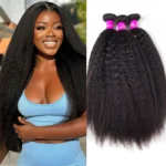 Kinky Straight Hair Brazilian Virgin Hair 3 Bundles Tinashe High Quality Virgin Human Hair Yaki Straight Hair