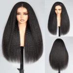 Ready To Go 6×5 Lace Kinky Straight Wig Pull Go Glueless Wig Pre-Cut HD Lace & Bleached Knots - Image 3