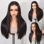 Straight Hair With Layers Shoulder Length Glueless Wig Human Hair HD Lace Wig - Image 7