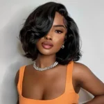 Layered Cut Blowout Straight Bob Wig 6×5 Pre-Cut HD Lace Wig 180% - Image 5