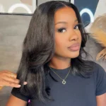 Layered Cut Bob Wig Glueless 6×5 Pre-Cut Lace Closure Short Wig 100% Human Hair - Image 4