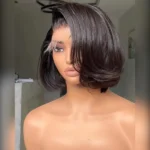 Layered Cut Blowout Straight Bob Wig 6×5 Pre-Cut HD Lace Wig 180% - Image 2