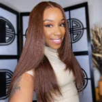 Layered Cut Dark Brown Glueless 6×5 Lace Straight Human Hair Wig Pre-Everything - Image 6