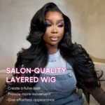 Layered Cut Loose Wave Pull Go 8×6 13×6 Invisible HD Lace Wig Salon Quality Butterfly Cut Human Hair Wig - Image 5
