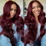 Butterfly Layered Cut Dark Burgundy Loose Wave Wig Pre-Everything Glueless 6×5 Lace Wig 200% - Image 11