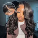 Layered Cut Loose Wave Glueless Wig C-Side Part 6×5 HD Lace Wig Natural Hairline With Baby Hair - Image 4