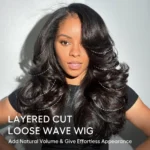 Layered Cut Loose Body Wave U Part Wig Human Hair Wig Clip & Go - Image 10