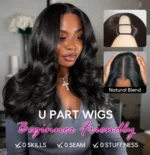 Layered Cut Loose Body Wave U Part Wig Human Hair Wig Clip & Go - Image 9