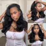 Layered Cut Loose Body Wave U Part Wig Human Hair Wig Clip & Go - Image 4