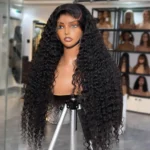 Long Deep Wave Human Hair 13×4 HD Lace Front Wigs 26″-36″ - Image 2