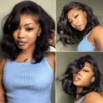 Glueless Loose Wave C-Part Short Wig 6×5 Pre-Cut HD Lace Wig Easy Install - Image 4