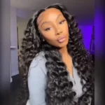 13×4 HD Lace Frontal Glueless Wig Pre-Bleached Knots Loose Deep Wave Human Hair Wigs - Image 2