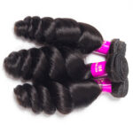 Brazilian Loose Wave 100% Brazilian Virgin Remy Hair 5×5 Lace Closure Spring Loose Curly 3 Bundles With Closure - Image 3