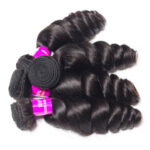 Brazilian Loose Wave 100% Brazilian Virgin Remy Hair 5×5 Lace Closure Spring Loose Curly 3 Bundles With Closure - Image 4