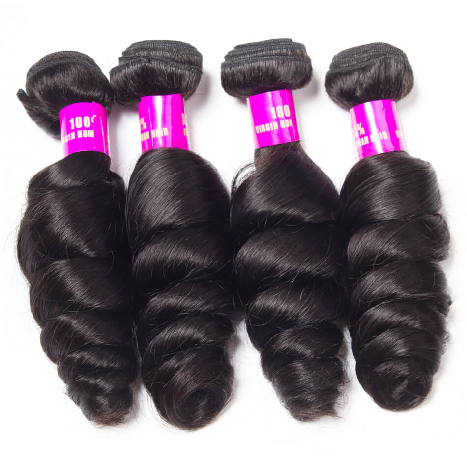 Tinashe Brazilian Hair Weave 4 Bundles Loose Wave Hair 100% Remy Hair Brazilian Spring Loose Curly Human Hair Tinashe Brazilian Hair Weave 4 Bundles Loose Wave Hair 100% Remy Hair Brazilian Spring Loose Curly Human Hair - Image 1