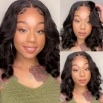 Loose Wave Short Bob Wig Wear Go Pre-Bleached Knots Glueless Pre-Cut 6×5 Lace Wig - Image 9