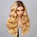Ombre Honey Blonde Wear Go Glueless Body Wave 6×5 Pre-Cut HD Lace Closure Wig - Image 7
