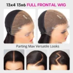 13×4 13×6 Lace Full Frontal Wig Straight Hair Skin Melt Glueless HD Lace Front Wigs Pre-Bleached Knots - Image 11