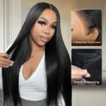 Pull & Go Glueless Wig 6×5 13×6 Straight Wig Invisi-Drawstring Pre-Everything Human Hair Wig