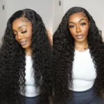 Flash Deal Water Wave Pull Go Glueless Wig 6×5 13×6 HD Lace Wig Bleached Knots Natural Hairline - Image 17