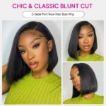 Double Drawn Bone Straight Bob Wig Pull & Go Glueless 6×5 Lace Raw Human Hair Wig - Image 12