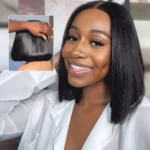 Double Drawn Bone Straight Bob Wig Pull & Go Glueless 6×5 Lace Raw Human Hair Wig