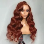 Reddish Brown #33 Body Wave 6×5 13×4 HD Lace Front Wig 180% Human Hair Wig - Image 5