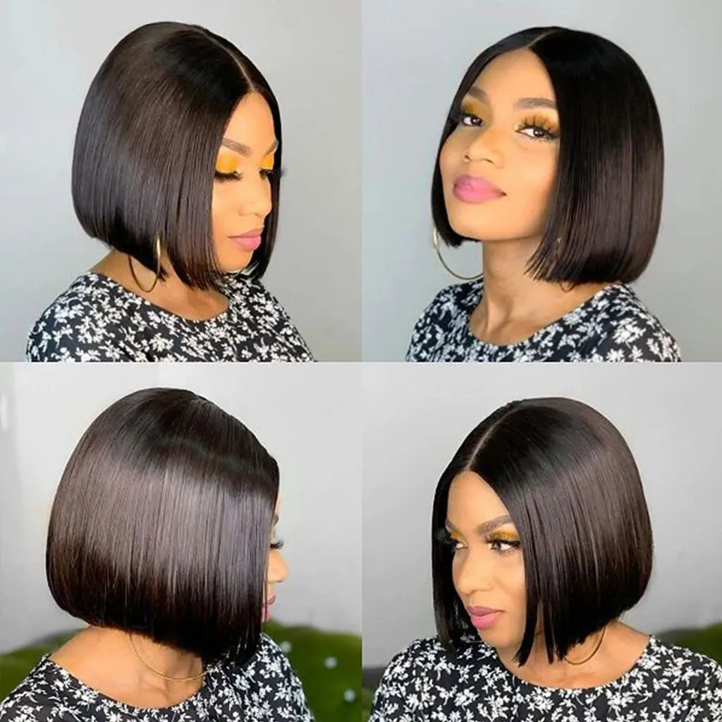 Tinashe hair straight 2x6 lace bob wig (3)