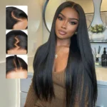 Parting Max 8×6 13×6 Skin-Like Real HD Lace Straight Human Hair Wig Pull Go Glueless Wig - Image 2
