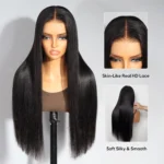 Parting Max 8×6 13×6 Skin-Like Real HD Lace Straight Human Hair Wig Pull Go Glueless Wig - Image 3