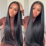 13×4 13×6 Lace Full Frontal Wig Straight Hair Skin Melt Glueless HD Lace Front Wigs Pre-Bleached Knots - Image 16