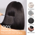 Straight Bob Wig 6×5 13×4 HD Lace Human Hair Wigs Chic & Classic - Image 6