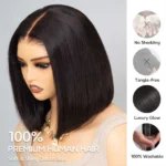 2 Wigs $179 | Kinky Curly 3 In 1 Half Wig 20” & Straight 6×5 Lace Bob Wig 10” - Image 7
