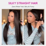 Pull & Go Glueless Wig 6×5 13×6 Straight Wig Invisi-Drawstring Pre-Everything Human Hair Wig - Image 7
