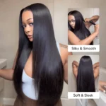 13×4 13×6 Lace Full Frontal Wig Straight Hair Skin Melt Glueless HD Lace Front Wigs Pre-Bleached Knots - Image 8