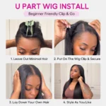 Body Wave Human Hair U Part Wigs & V Part Wigs Beginner Friendly Clip & Go - Image 8