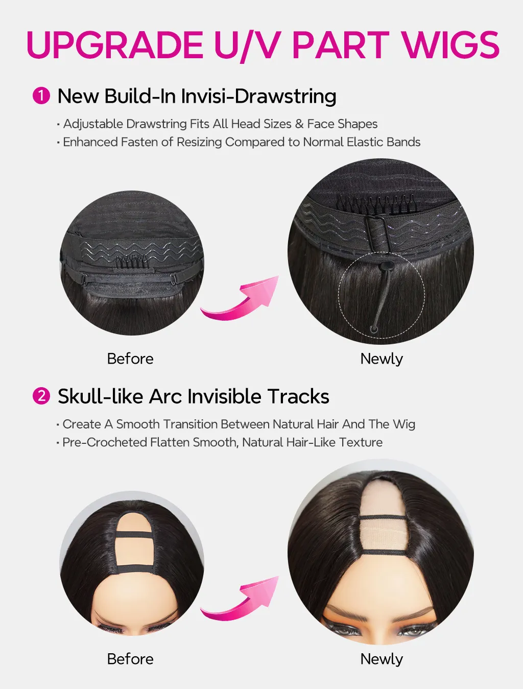 Tinashe hair u-v part wig details 3