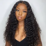 No Leave Out V Part Wig Deep Wave Human Hair Wigs - Image 3