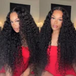 13×4 HD Lace Frontal Wigs Pre-Bleached Knots Glueless Water Wave Lace Wigs 180% Density - Image 2