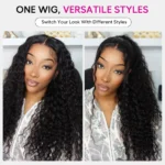 13×4 HD Lace Frontal Wigs Pre-Bleached Knots Glueless Water Wave Lace Wigs 180% Density - Image 10