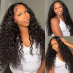 Flash Deal Water Wave Pull Go Glueless Wig 6×5 13×6 HD Lace Wig Bleached Knots Natural Hairline - Image 2