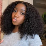 Glueless Kinky Curly Pre-Cut 6×5 Lace Wig Ready To Go Human Hair Wig Bleached Knots - Image 9