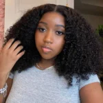 Glueless Kinky Curly Pre-Cut 6×5 Lace Wig Ready To Go Human Hair Wig Bleached Knots - Image 8