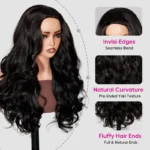 Pre-Styled Yaki Body Wave Half Wig Flip Over Natural Fullness Glueless Install - Image 6