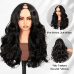 Trendy Layered Cut Yaki Texture Loose Wave V Part Wig Beginner Friendly Glueless Wig - Image 6