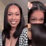 Yaki Straight Glueless Bob Wig 6×5 Pre-Cut HD Lace Bleached Knots Put On & Go - Image 5
