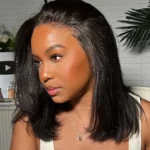 Yaki Straight Glueless Bob Wig 6×5 Pre-Cut HD Lace Bleached Knots Put On & Go - Image 12