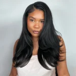 Yaki Straight Half Wig Glueless Human Hair Wig 3 IN 1 Quick Install - Image 2